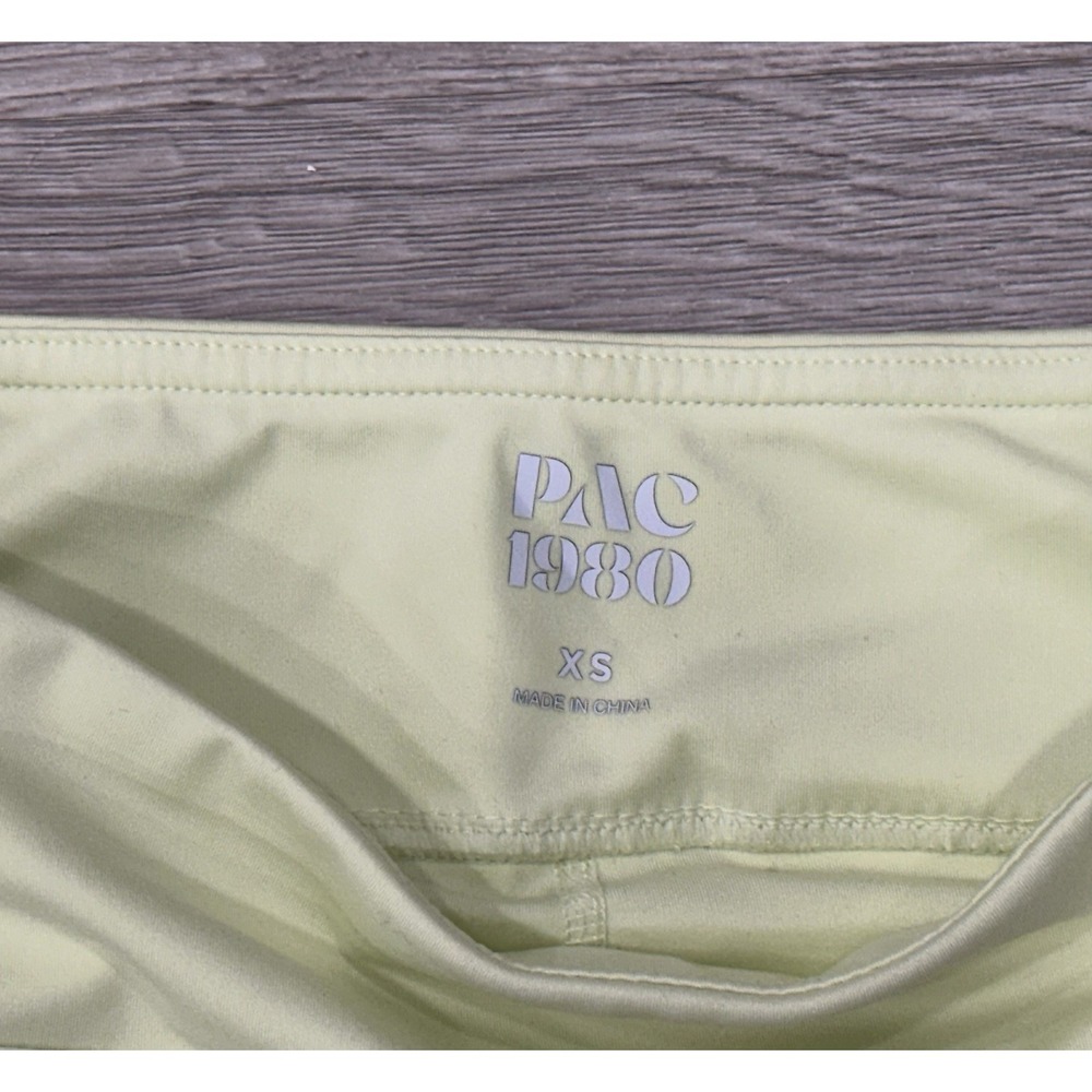 PAC 1980 Athletic Active Mini Tennis Skort Lime Color Size XS Soft NEW READ - Picture 7 of 7